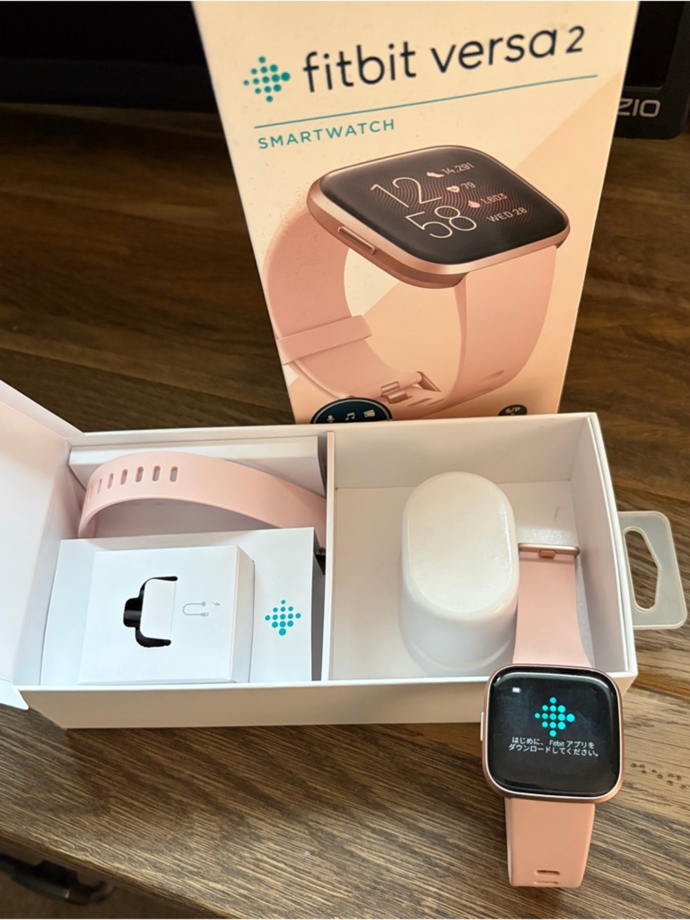 fitbit Versa 2 Pink Silicone Smartwatch